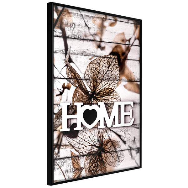 Poster - Family Home  - zwart