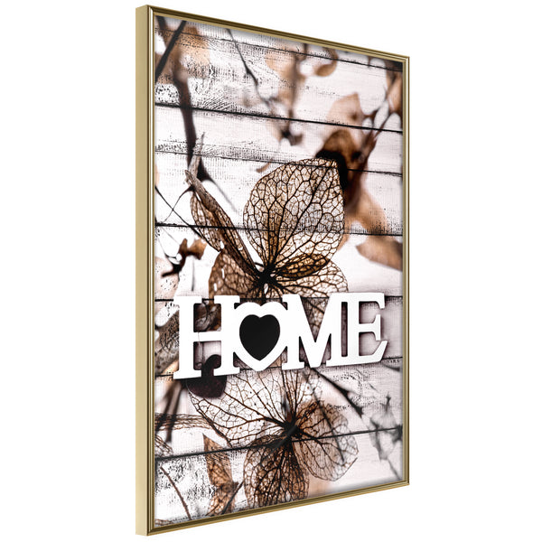 Poster - Family Home  - goud