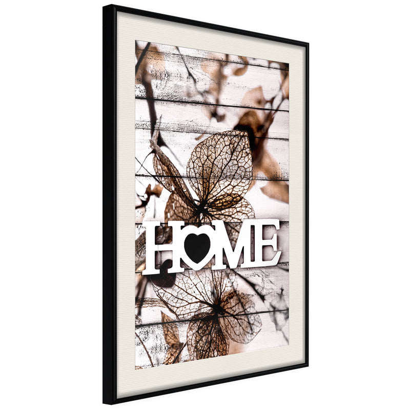 Poster - Family Home  - zwart passepartout