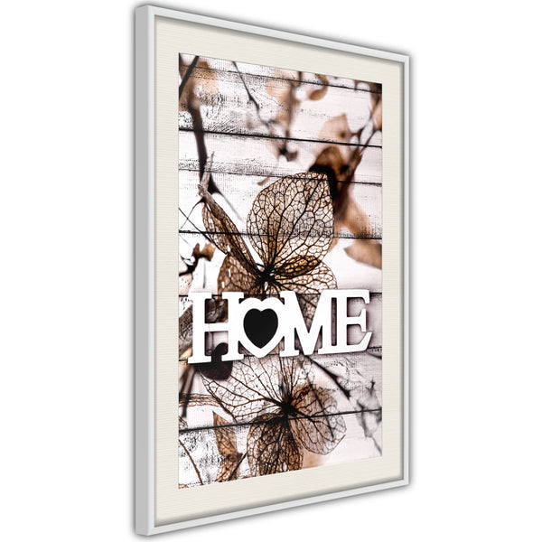 Poster - Family Home  - wit passepartout