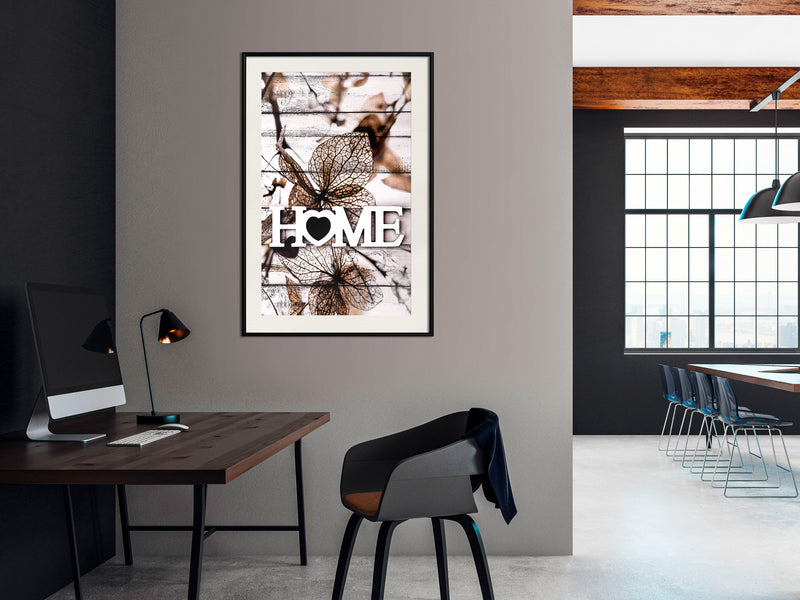 Poster - Family Home  - zwart passepartout