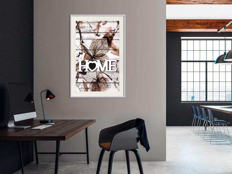 Poster - Family Home  - wit passepartout