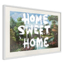 Poster - There's No Place Like Home  - wit passepartout