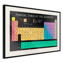 Poster - Periodic Table of the Elements  - zwart passepartout