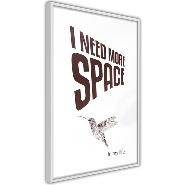 Poster - More Space Needed  - wit