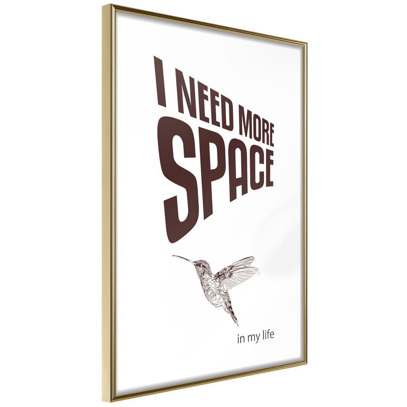 Poster - More Space Needed  - goud