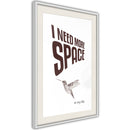 Poster - More Space Needed  - wit passepartout