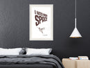 Poster - More Space Needed  - wit passepartout