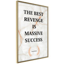 Poster - The Best Motivation  - goud