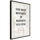 Poster - The Best Motivation  - zwart passepartout