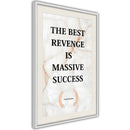 Poster - The Best Motivation  - wit passepartout