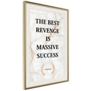 Poster - The Best Motivation  - goud passepartout