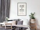 Poster - The Best Motivation  - zwart passepartout