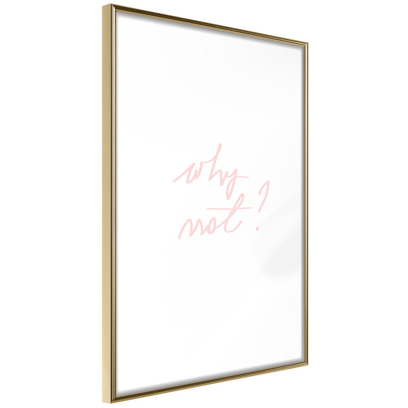 Poster - Why Not?  - goud
