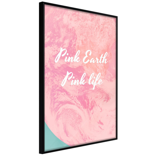 Poster - Pink Life  - zwart