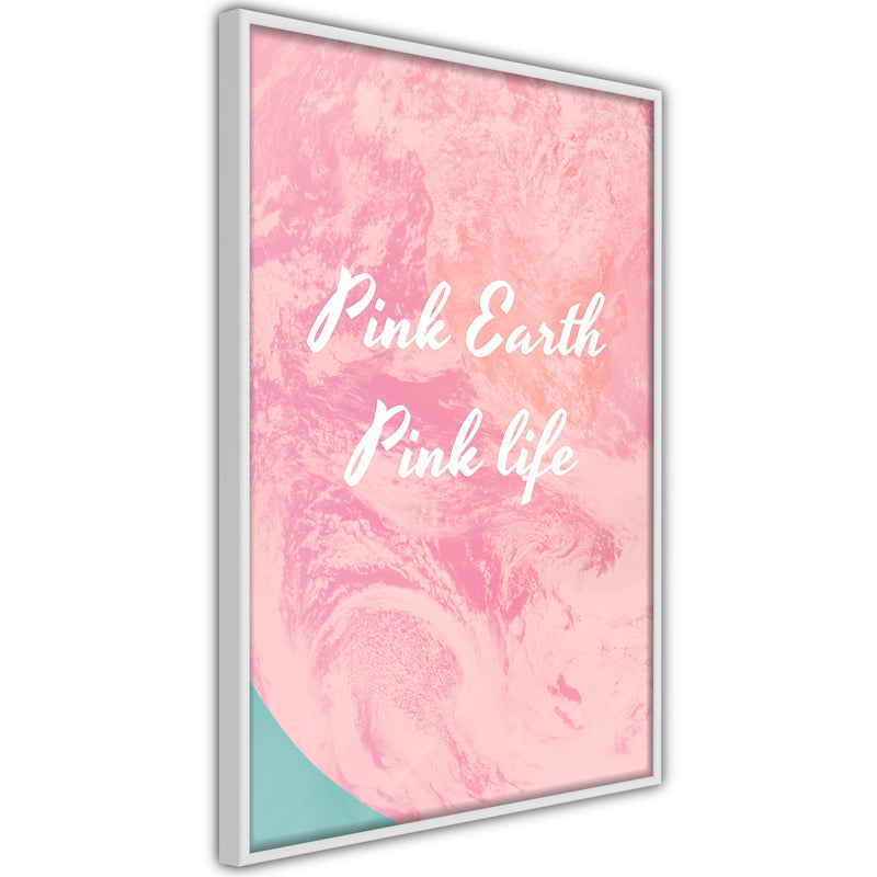 Poster - Pink Life  - wit