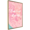 Poster - Pink Life  - goud