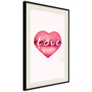 Poster - Kiss of Love  - zwart passepartout