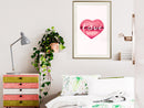 Poster - Kiss of Love  - goud passepartout
