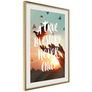 Poster - Love Story  - goud passepartout