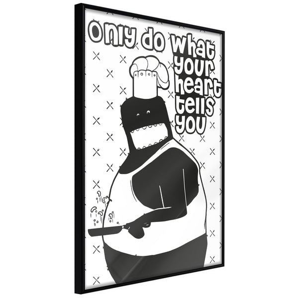 Poster - Follow Your Heart II  - zwart