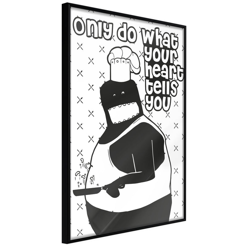 Poster - Follow Your Heart II  - zwart