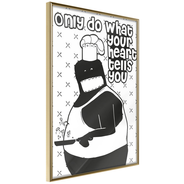 Poster - Follow Your Heart II  - goud