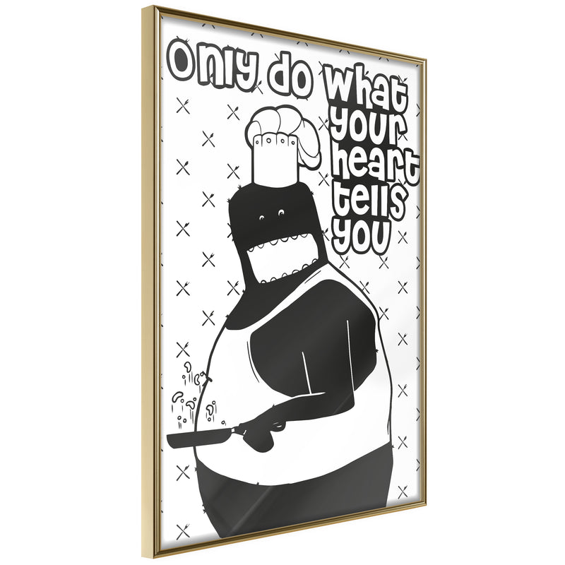 Poster - Follow Your Heart II  - goud