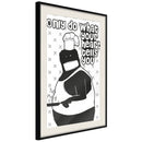 Poster - Follow Your Heart II  - zwart passepartout