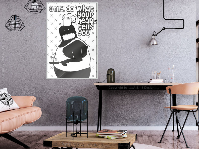 Poster - Follow Your Heart II  - wit