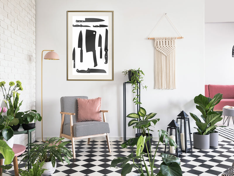 Poster - Chef's Must-Have   - goud passepartout