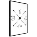 Poster - Morning Routine  - zwart