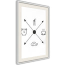 Poster - Morning Routine  - wit passepartout