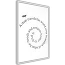 Poster - Travel Broadens the Mind  - wit