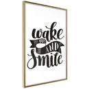 Poster - Wake Up  - goud