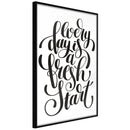 Poster - Fresh Start  - zwart