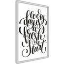 Poster - Fresh Start  - wit