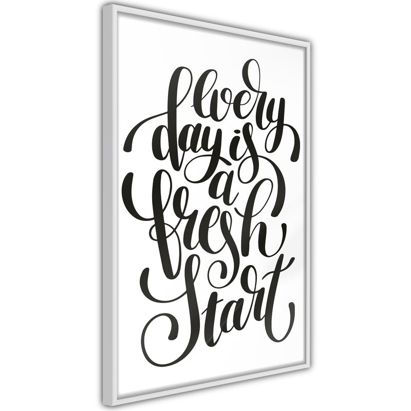Poster - Fresh Start  - wit