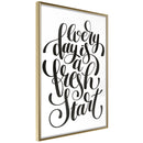 Poster - Fresh Start  - goud
