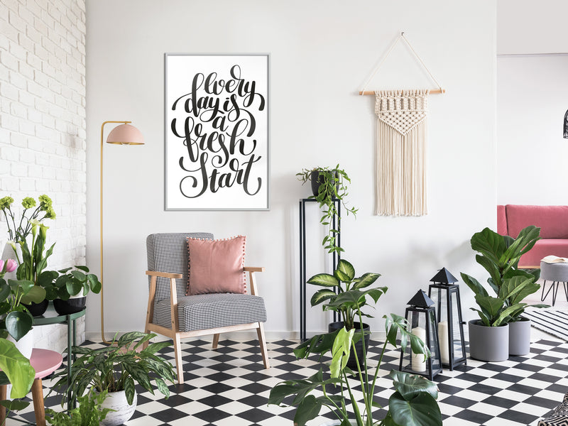 Poster - Fresh Start  - wit