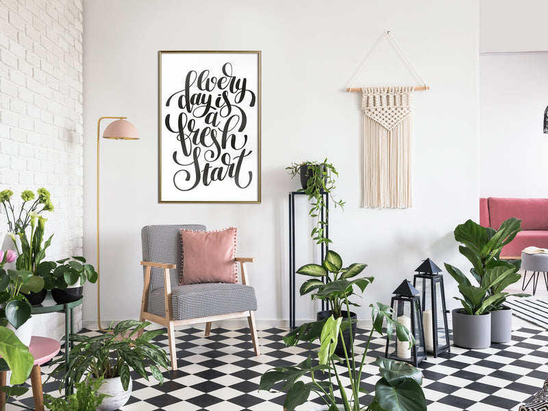 Poster - Fresh Start  - goud