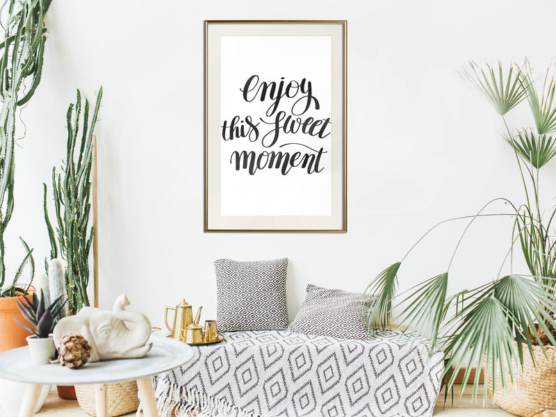 Poster - Moment  - goud passepartout