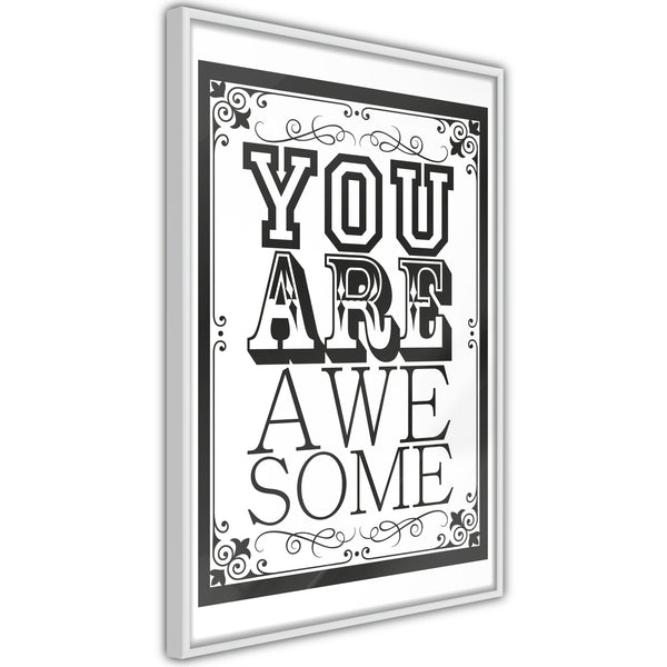 Poster - You Are Awesome  - wit