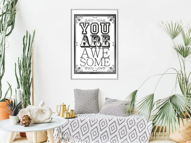 Poster - You Are Awesome  - wit