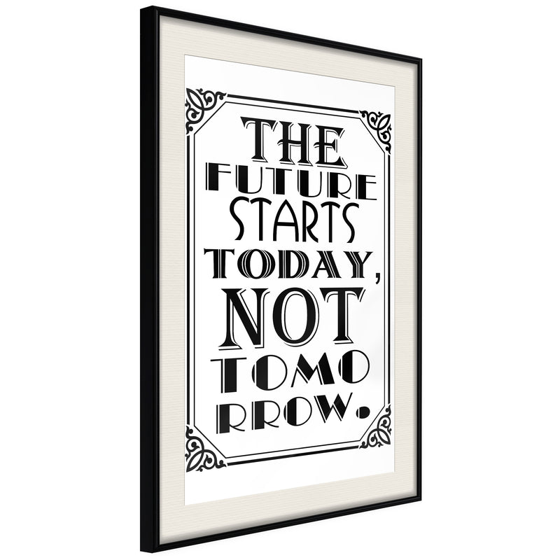 Poster - Future  - zwart passepartout