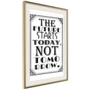 Poster - Future  - goud passepartout