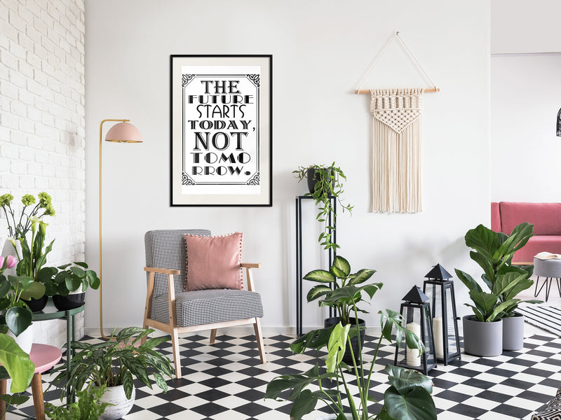 Poster - Future  - zwart passepartout
