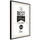 Poster - The Best Things   - zwart passepartout