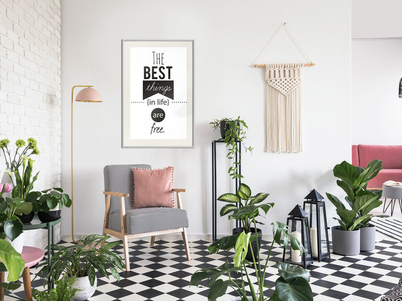 Poster - The Best Things   - wit passepartout