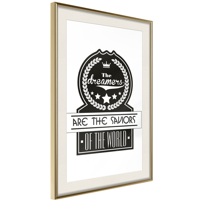 Poster - Dreamers   - goud passepartout